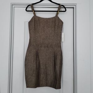 Vertigo - Tweed suspender dress